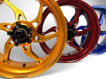 Carrozzeria APEX-6 Forged Aluminum Motorcycle Wheels by Core Moto