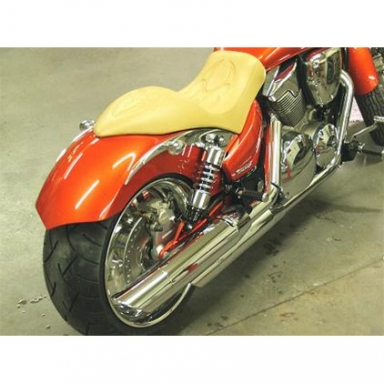 Rear Fender, Swingarm, Exhaust Bracket and Seat Kit for Big Wheel 240 Fat Tires - VTX1800/1300