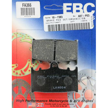 EBC FA366 Kevlar Organic Rear Brake Pads / Shoes