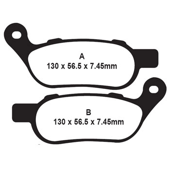 EBC FA458HH Double-H Sintered Metal Rear Brake Pads / Shoes