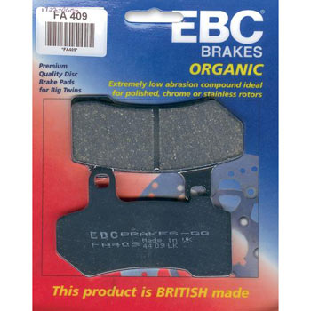 MotorcycleTire.com: EBC FA409 Kevlar Organic Brake Pads / Shoes