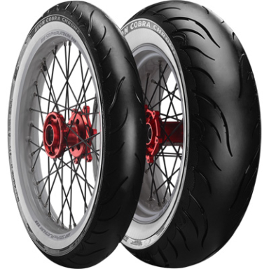 Avon AV91 Cobra Chrome Street Radial Tire 120/70-21 Front [68V] White Wall