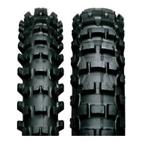 IX07S Motocross Soft to Intermediate Terrain Front & Rear Tire closeup view, showing tread pattern