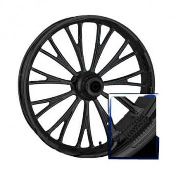 RC Components Dynasty Accent Black Forged Aluminum Wheels - Front or Rear