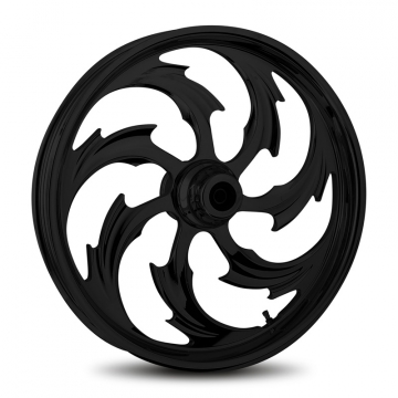 RC Components Assault Black Forged Aluminum Wheels - Front or Rear