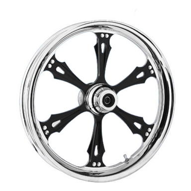 RC Components Striker Twilight Forged Aluminum Wheels, Chrome/Black/Chrome