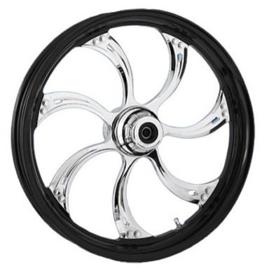 RC Components Zenith Twilight Forged Aluminum Wheels, Black/Chrome/Chrome